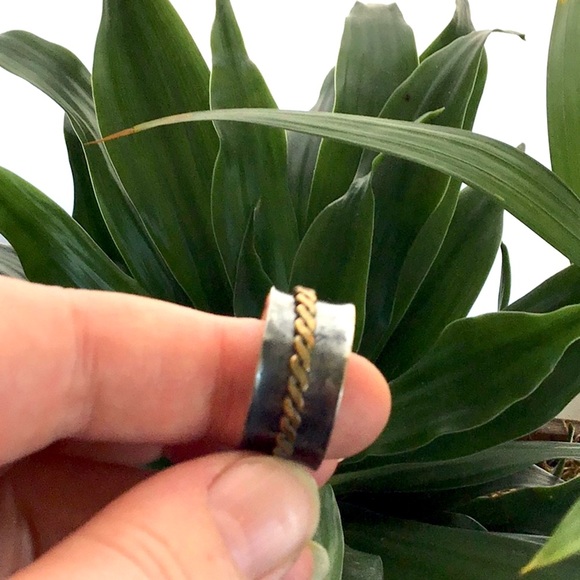 Other - Sterling Silver and brass meditation ring size 11